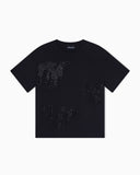 ASV jersey T-shirt with rhinestone eagle