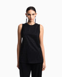 Mercerized cotton jersey top