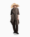 Guru collar viscose twill shirt