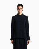 Icon washed cady crêpe shirt jacket