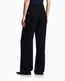Icon trousers with pleats in washed cady crêpe