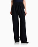 Icon trousers with pleats in washed cady crêpe