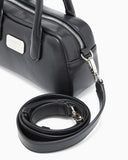 Soft leather mini bauletto bag