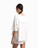 Stretch interlock viscose sweater