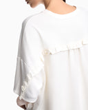 Stretch interlock viscose sweater