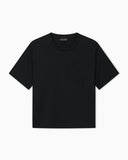 Mercerized cotton jersey T-shirt
