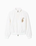 Lunar New Year bouclé-effect tweed full-zip blouson