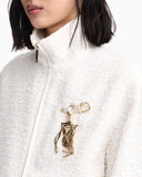 Lunar New Year bouclé-effect tweed full-zip blouson