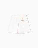 Lunar New Year bouclé-effect tweed skirt