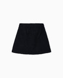 Lunar New Year bouclé-effect tweed skirt