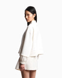 Lunar New Year double-jersey sweatshirt with tweed details