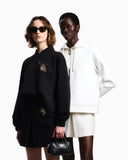 Lunar New Year double-jersey sweatshirt with tweed details
