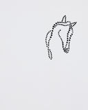 Lunar New Year slim-fit jersey T-shirt with rhinestone outline
