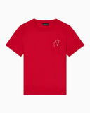 Lunar New Year slim-fit jersey T-shirt with rhinestone outline