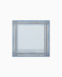 Pure silk foulard with a frame print