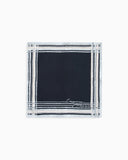 Pure silk foulard with a frame print