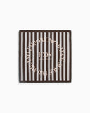 Icon print pure silk foulard
