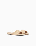 Woven raffia sandals