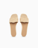 Woven raffia sandals