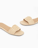 Woven raffia sandals