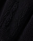 Slightly padded teddy jersey blouson with a drawstring hood