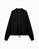 Punto Milano jersey blouson jacket with drawstring hem