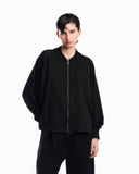 Punto Milano jersey blouson jacket with drawstring hem