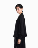 Punto Milano jersey blouson jacket with drawstring hem