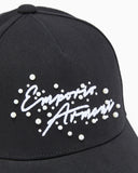 Canvas baseball cap with signature logo embroidery