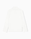 Unlined shirt in techno twill with back zipper and hook