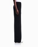Techno cady wide-leg trousers with an elasticated waistband