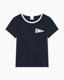 Jersey T-shirt with Eagle Club patch
