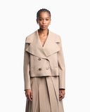 Eagle Club poplin double-breasted blouson
