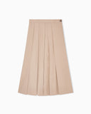 Eagle Club poplin pleated skirt