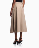 Eagle Club poplin pleated skirt