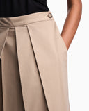 Eagle Club poplin pleated skirt