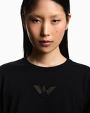 Cotton jersey crewneck sweater