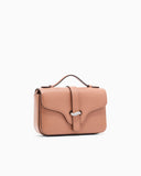 Smooth leather shoulder bag