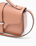 Smooth leather shoulder bag
