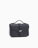 Smooth leather shoulder bag