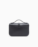 Smooth leather shoulder bag