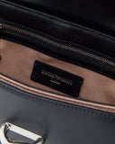 Smooth leather shoulder bag