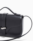 Smooth leather shoulder bag