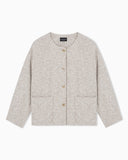 Bouclé jacquard jersey jacket