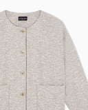 Bouclé jacquard jersey jacket