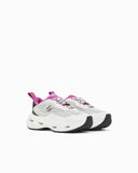 Breathable mesh sneakers with a thick cushioned rubber sole