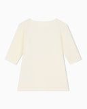 Slim-fit shirt in jacquard jersey with chevron pattern