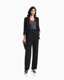 Slim-fit shirt in jacquard jersey with chevron pattern