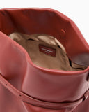Smooth leather bucket bag