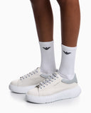Smooth leather sneakers Icon with a thick textured sole